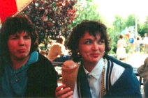 (1987-07) A Walibi avec Larence et Patrick